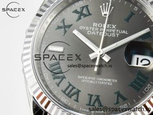 DateJust 36 SS 116234 VSF 1:1 Best Edition 904L Steel Gray Green Roman Dial on oyster Bracelet VS3235 - Image 11