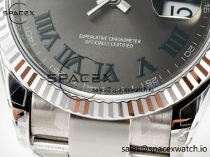 DateJust 36 SS 116234 VSF 1:1 Best Edition 904L Steel Gray Green Roman Dial on oyster Bracelet VS3235 - Image 12