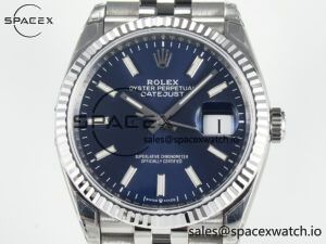 DateJust 36 126234 904L SS VSF 1:1 Best Edition Blue Dial on Jubilee Bracelet VS3235 - Image 2