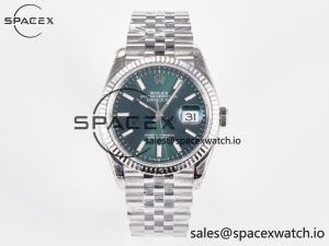 DateJust 36 126200 904L SS VSF 1:1 Best Edition Green Dial on Jubilee Bracelet VS3235