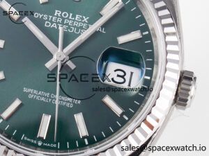 DateJust 36 126200 904L SS VSF 1:1 Best Edition Green Dial on Jubilee Bracelet VS3235 - Image 10
