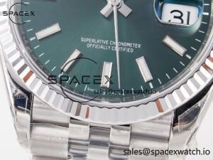 DateJust 36 126200 904L SS VSF 1:1 Best Edition Green Dial on Jubilee Bracelet VS3235 - Image 12