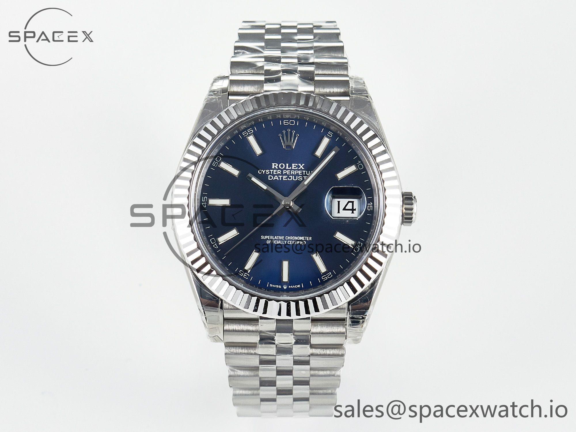 IMG_7373 拷贝 DateJust 41 126334 904L SS VSF 1:1 Best Edition Blue Dial on Jubilee Bracelet VS3235 - Image 1