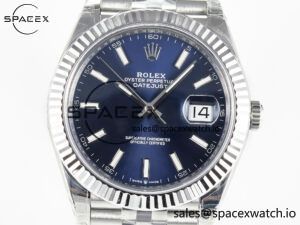DateJust 41 126334 904L SS VSF 1:1 Best Edition Blue Dial on Jubilee Bracelet VS3235 - Image 2