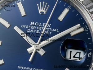 DateJust 41 126334 904L SS VSF 1:1 Best Edition Blue Dial on Jubilee Bracelet VS3235 - Image 9