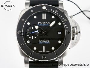 PAM683 Luminor Submersible 42mm VSF Best Edition Black Dial on Rubber Strap P900 Clone - Image 2