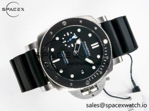 PAM683 Luminor Submersible 42mm VSF Best Edition Black Dial on Rubber Strap P900 Clone - Image 8