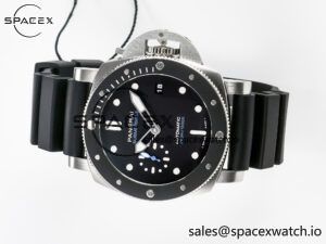 PAM683 Luminor Submersible 42mm VSF Best Edition Black Dial on Rubber Strap P900 Clone - Image 7