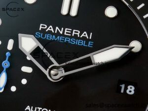 PAM683 Luminor Submersible 42mm VSF Best Edition Black Dial on Rubber Strap P900 Clone - Image 9