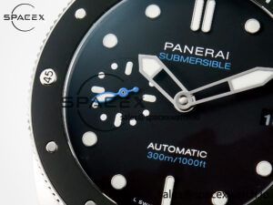 PAM683 Luminor Submersible 42mm VSF Best Edition Black Dial on Rubber Strap P900 Clone - Image 11