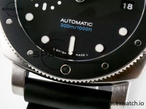 PAM683 Luminor Submersible 42mm VSF Best Edition Black Dial on Rubber Strap P900 Clone - Image 13
