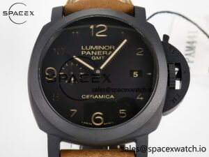 PAM441 Luminor Due VSF Best Edition Black Dial Black Carbon Bezel on Brown Asso Strap AXXXIV - Image 2