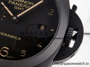 PAM441 Luminor Due VSF Best Edition Black Dial Black Carbon Bezel on Brown Asso Strap AXXXIV - Image 10