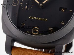PAM441 Luminor Due VSF Best Edition Black Dial Black Carbon Bezel on Brown Asso Strap AXXXIV - Image 12