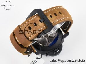PAM441 Luminor Due VSF Best Edition Black Dial Black Carbon Bezel on Brown Asso Strap AXXXIV - Image 16