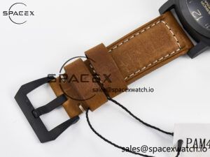 PAM441 Luminor Due VSF Best Edition Black Dial Black Carbon Bezel on Brown Asso Strap AXXXIV - Image 28