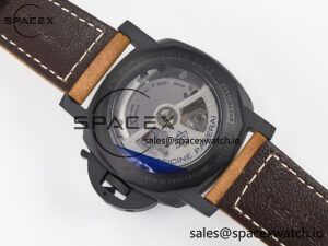 PAM441 Luminor Due VSF Best Edition Black Dial Black Carbon Bezel on Brown Asso Strap AXXXIV - Image 17