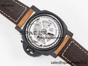 PAM441 Luminor Due VSF Best Edition Black Dial Black Carbon Bezel on Brown Asso Strap AXXXIV - Image 19