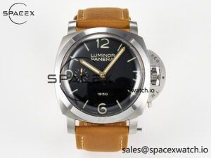 PAM127 E VSF 1:1 Best Edition on Brown Leather Strap A6497 with Y-Incabloc