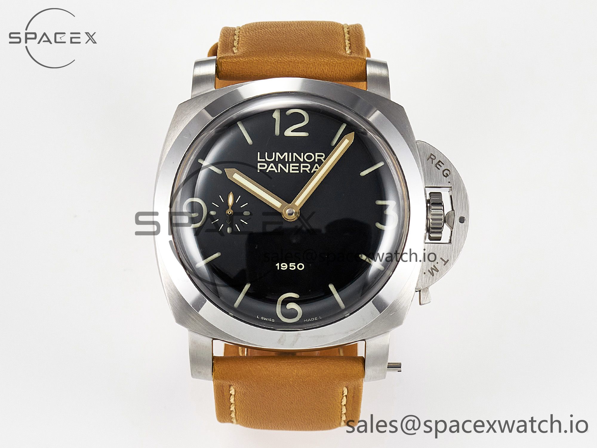 IMG_7471 拷贝 PAM127 E VSF 1:1 Best Edition on Brown Leather Strap A6497 with Y-Incabloc - Image 1