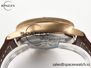 PAM968 V Bronzo VSF 1:1 Best Edition Brown Ceramic Bezel and Dial on Brown Calfskin Strap P.9010 Clone - Image 14