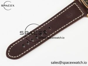 PAM968 V Bronzo VSF 1:1 Best Edition Brown Ceramic Bezel and Dial on Brown Calfskin Strap P.9010 Clone - Image 25