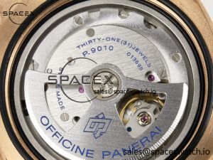 PAM968 V Bronzo VSF 1:1 Best Edition Brown Ceramic Bezel and Dial on Brown Calfskin Strap P.9010 Clone - Image 21