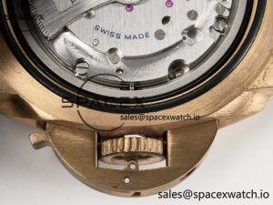PAM968 V Bronzo VSF 1:1 Best Edition Brown Ceramic Bezel and Dial on Brown Calfskin Strap P.9010 Clone - Image 22