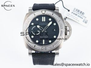 PAM984 Mike Horn Submersible VSF 1:1 Best Edition Black Dial on Black Nylon Strap P.9010 Clone
