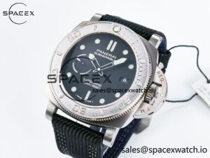 PAM984 Mike Horn Submersible VSF 1:1 Best Edition Black Dial on Black Nylon Strap P.9010 Clone - Image 4