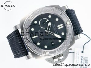 PAM984 Mike Horn Submersible VSF 1:1 Best Edition Black Dial on Black Nylon Strap P.9010 Clone - Image 8