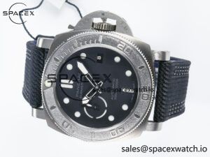 PAM984 Mike Horn Submersible VSF 1:1 Best Edition Black Dial on Black Nylon Strap P.9010 Clone - Image 7