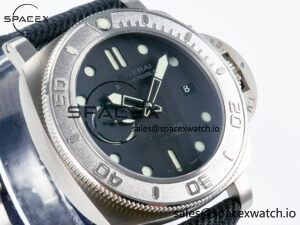 PAM984 Mike Horn Submersible VSF 1:1 Best Edition Black Dial on Black Nylon Strap P.9010 Clone - Image 3