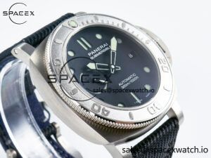 PAM984 Mike Horn Submersible VSF 1:1 Best Edition Black Dial on Black Nylon Strap P.9010 Clone - Image 6
