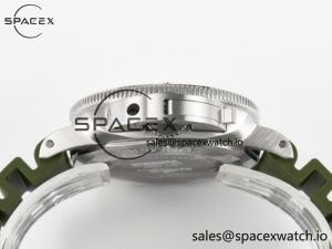PAM1055 Luminor Submersible 42mm Verde Militare VSF 1:1 Best Edition on Green Rubber Strap P.900 Clone - Image 15