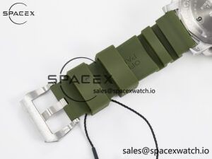 PAM1055 Luminor Submersible 42mm Verde Militare VSF 1:1 Best Edition on Green Rubber Strap P.900 Clone - Image 27