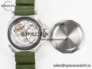 PAM1055 Luminor Submersible 42mm Verde Militare VSF 1:1 Best Edition on Green Rubber Strap P.900 Clone - Image 18