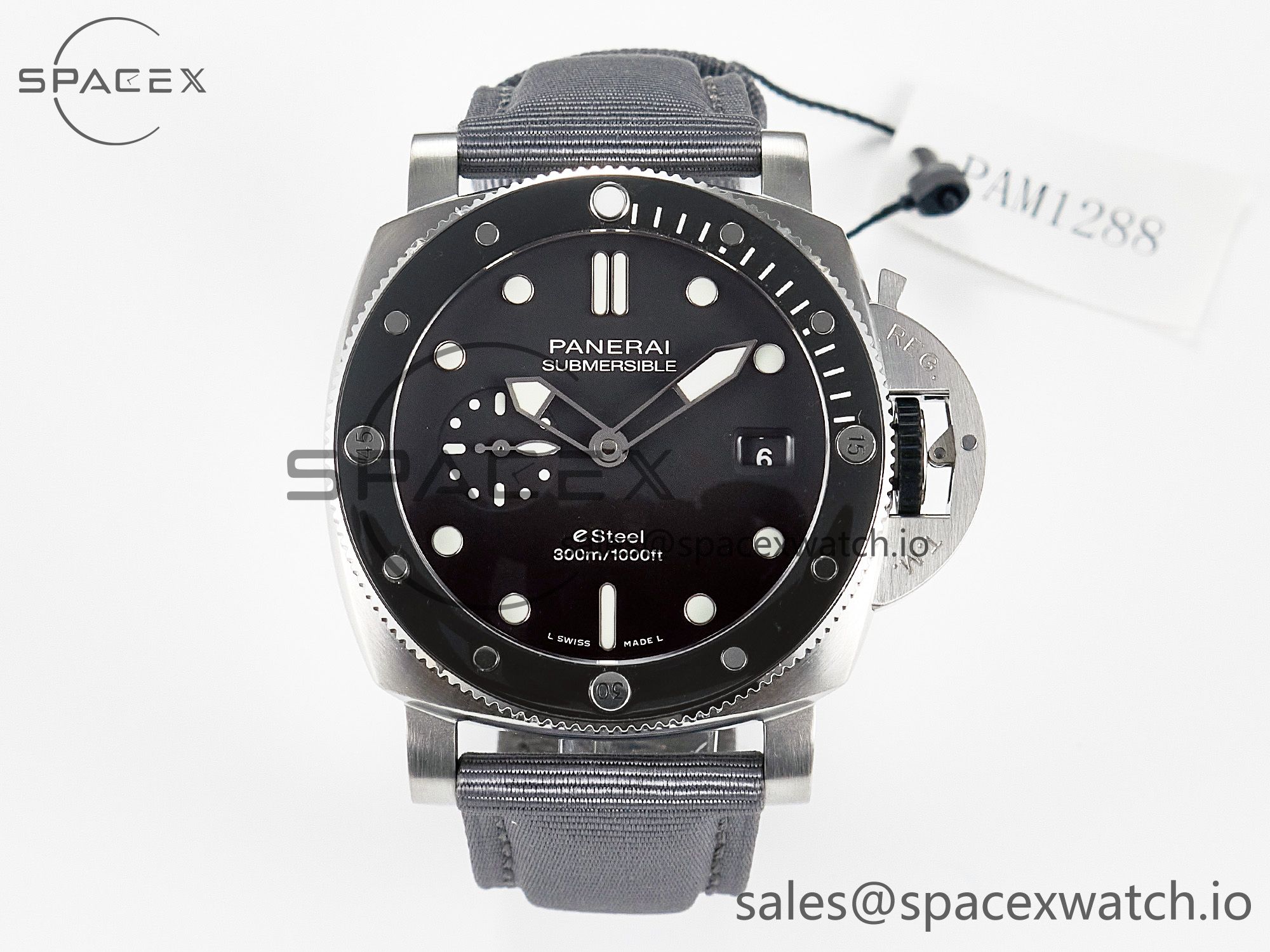 IMG_7593 拷贝 PAM1288 Y VSF 1:1 Best Edition Gray Dial on Gray Nylon Strap P900 - Image 1