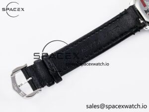 Ronde De Cartier 29mm DRF 1:1 Best Edition Sandblasted Silver-Plated White Dial on Black Leather Strap Ronda Quartz - Image 19