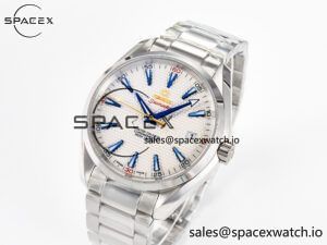Aqua Terra 150M SS VSF 1:1 Best Edition Silver Polka Dots Dial on SS Bracelet A8500 Super Clone - Image 4