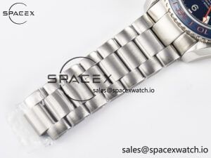 Planet Ocean 600M Co-Axial GMT 43.5mm VSF 1:1 Best Edition Blue Dial Blue Ceramic Bezel on SS Bracelet A8605 Super Clone - Image 21