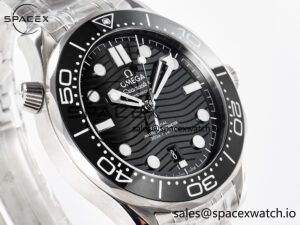 Seamaster Diver 300M VSF 1:1 Best Edition Black Ceramic Black Dial on SS Bracelet A8800 V2 - Image 3