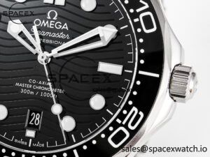 Seamaster Diver 300M VSF 1:1 Best Edition Black Ceramic Black Dial on SS Bracelet A8800 V2 - Image 10