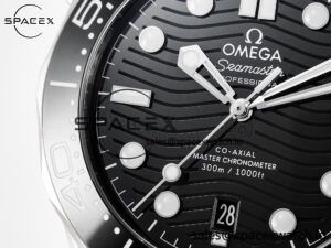 Seamaster Diver 300M VSF 1:1 Best Edition Black Ceramic Black Dial on SS Bracelet A8800 V2 - Image 11