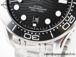 Seamaster Diver 300M VSF 1:1 Best Edition Black Ceramic Black Dial on SS Bracelet A8800 V2 - Image 12