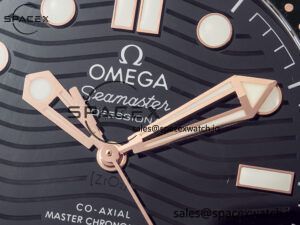 2018 Seamaster Diver 300M SS/RG VSF 1:1 Best Edition RG Bezel Black Dial on SS/RG Bracelet A8800 - Image 9