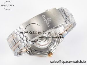 2018 Seamaster Diver 300M SS/RG VSF 1:1 Best Edition RG Bezel Black Dial on SS/RG Bracelet A8800 - Image 15