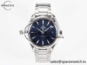 Aqua Terra 150M SS VSF 1:1 Best Edition Blue Textured Dial on SS Bracelet A8500 Super Clone