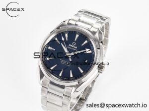 Aqua Terra 150M SS VSF 1:1 Best Edition Blue Textured Dial on SS Bracelet A8500 Super Clone - Image 4