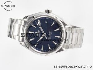 Aqua Terra 150M SS VSF 1:1 Best Edition Blue Textured Dial on SS Bracelet A8500 Super Clone - Image 7